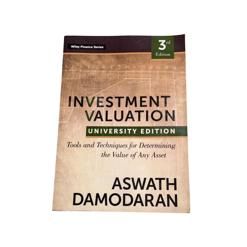 Investment Valuation 3rd Ed University Edition Finance Book Paper Back